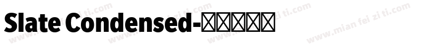 Slate Condensed字体转换